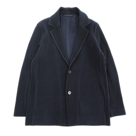 美品 オムプリッセイッセイミヤケ HOMME PLISSE ISSEY MIYAKE プリーツ テーラード ジャケット￥17