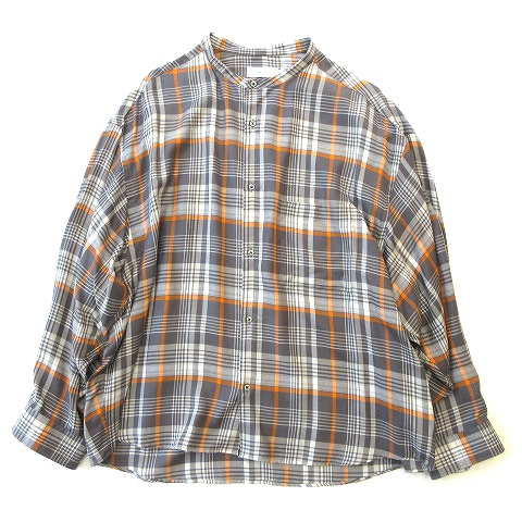 極美品 20AW グラフペーパー Graphpaper Tencel Check Band Collar Big Shirt テンセル チェック バンドカラー ビッグ シャツ ¥12,000-で買い取りました。※当社規定Aランク商品