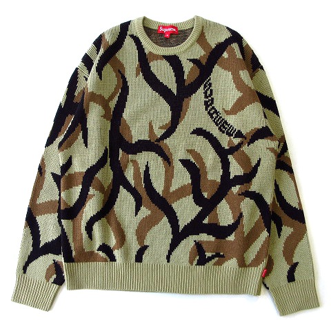 美品 19AW シュプリーム SUPREME Tribal camo sweater トライバル カモ セーター ニット  M ￥12,100-で買い取りました♪ ※当社規定Aランク商品