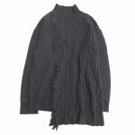 美品 サイト s’yte ヨウジヤマモト Yohji Yamamoto アラン フリンジ アシンメトリー ロング セーターを買い取りさせて頂きました♪