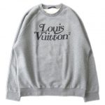 極美品 20AW ルイヴィトン LOUIS VUITTON × ニゴー NIGO Squared LV Sweatshirt スクエアード LV スウェットシャツ L グレー メンズ 買い取りさせて頂きました♪