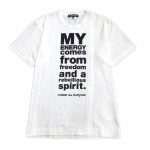 10SS コムデギャルソンオムプリュス COMME des GARCONS HOMME PLUS メッセージ プリント Tシャツ を買い取りさせて頂きました♪