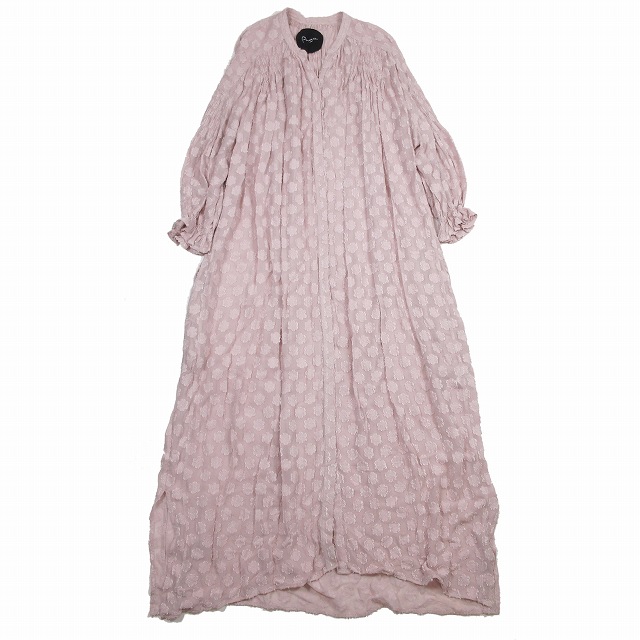 フィータ Pheeta 花柄 刺繍 ロング シャツ ワンピース シアー 透け素材 ピンタック ドレス 1 くすみピンク PH20CL-30 を買い取りさせて頂きました♪