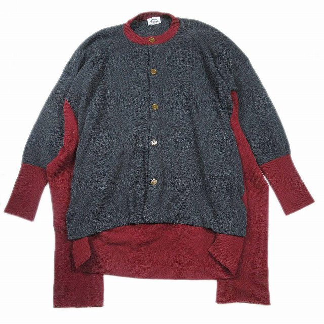 22AW Vivienne Westwood MAN 変形ベロア カーディガンVW-J2-86907