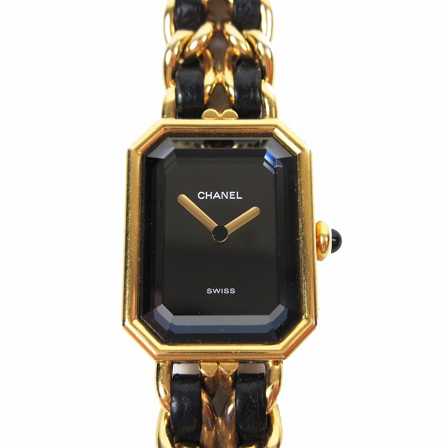 シャネル CHANEL プルミエール L H0001 腕時計 ウォッチ ヴィンテージ ゴールド GP レザー 編み込み 稼働品 ロゴ クオーツ を買い取りさせて頂きました♪