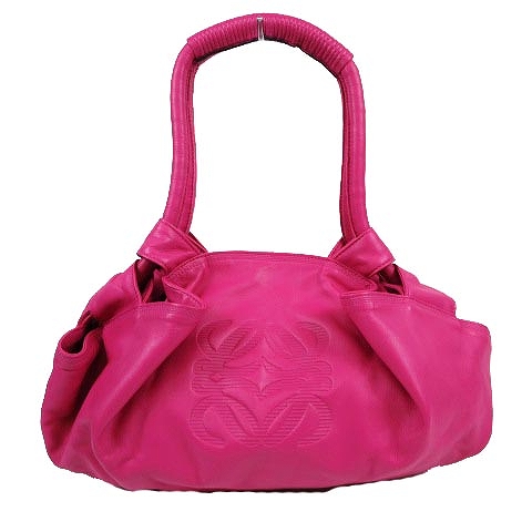 ロエベ LOEWE アナグラム ナッパ アイレ トート ハンド バッグ ラムレザー 型押し ロゴ ギャザー カバン 鞄 ピンク を買い取りさせて頂きました♪