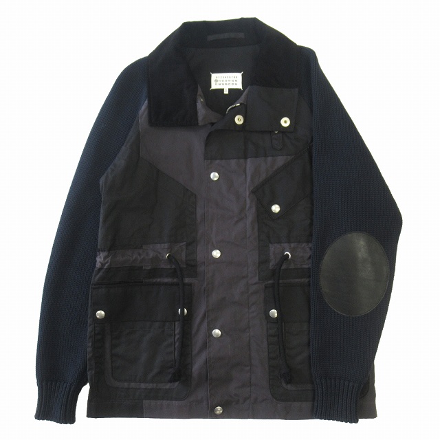 メゾンマルジェラ Maison Margiela "Contrast Knit Sleeve Wax Jacket" コントラスト ニットスリーブ ワックス ジャケット を買い取りさせて頂きました♪