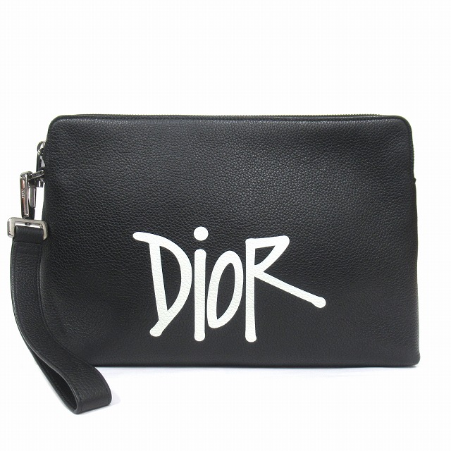 美品 ディオール Dior × ショーン ステューシー SHAWN STUSSY レザー クラッチ セカンド バッグ を買い取りさせて頂きました♪