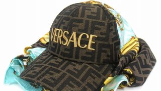 極美品 2022 フェンダーチェ Fendace フェンディ FENDI × ヴェルサーチ ヴェルサーチェ VERSACE 