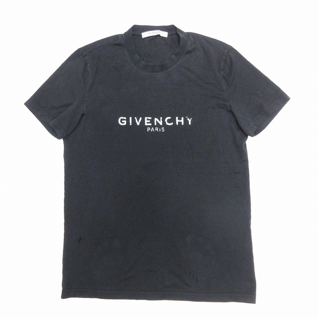 ジバンシィ GIVENCHY ロゴ プリント Tシャツ クルーネック 半袖 カットソー XS 黒 ブラック を買い取りさせて頂きました♪