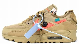 NIKE ナイキ ×OFF-WHITE THE 10 AIR MAX 90 Desert Ore オフホワイト ザテン エアマックス90 ローカットスニーカー デザートオレ US10/28cm AA7293-200