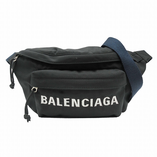 極美品 バレンシアガ BALENCIAGA WHEEL BELT PACK ウィール ベルトパック ウエスト ポーチ ボディ バッグ カバン ロゴ 刺繍 ナイロン 53309 黒 ブラック を買い取りさせて頂きました♪
