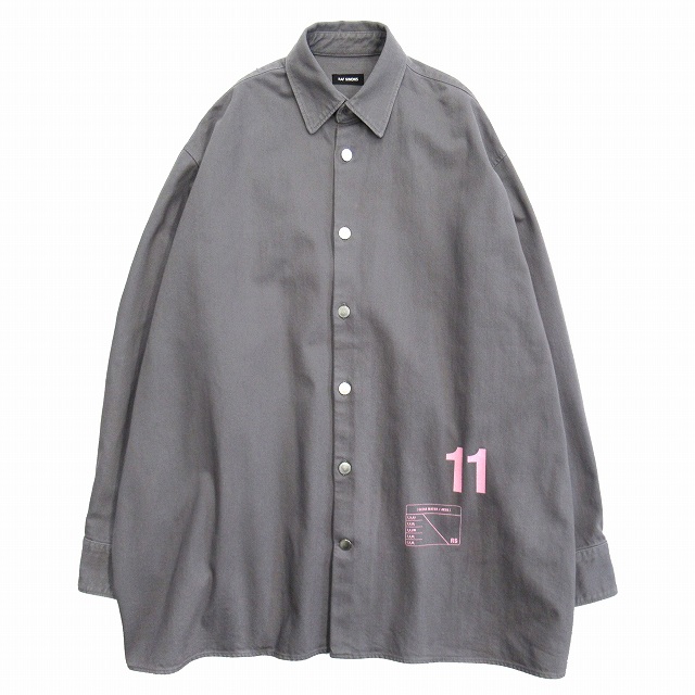 18aw ラフシモンズ RAF SIMONS オーバーサイズ デニム シャツ ...