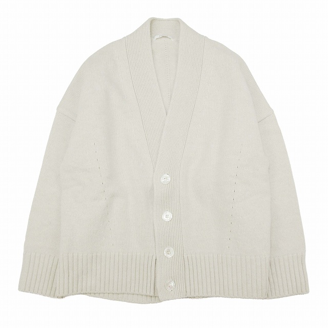 美品 21AW チノ CINOH OVERSIZE CARDIGAN オーバーサイズ ウール カーディガン 長袖 Vネック ニット リブ セーター を買い取りさせて頂きました♪