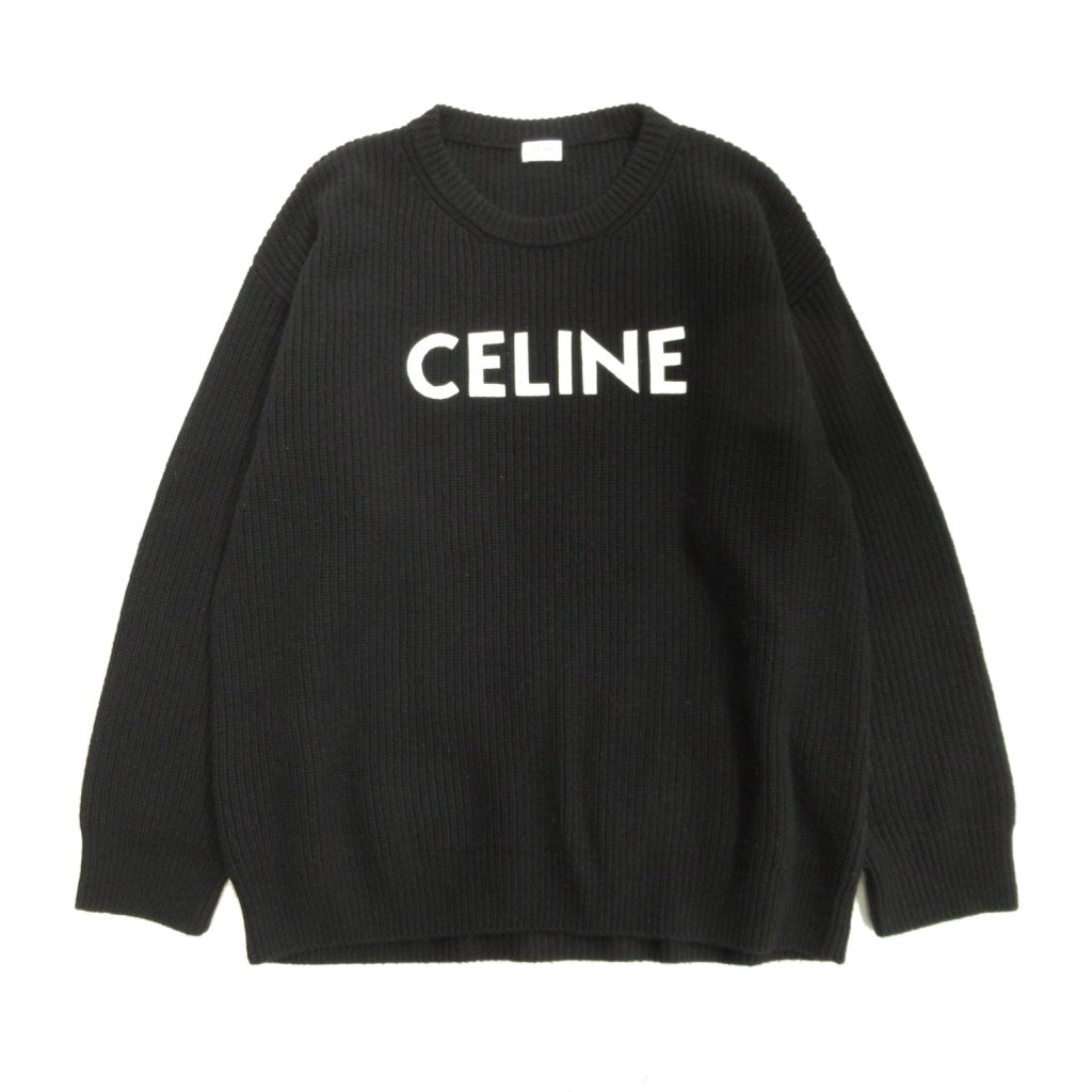 22aw セリーヌ CELINE by Hedi Slimane エディ期 ロゴ パッチ オーバーサイズ セーター買い取りさせて頂きました♪