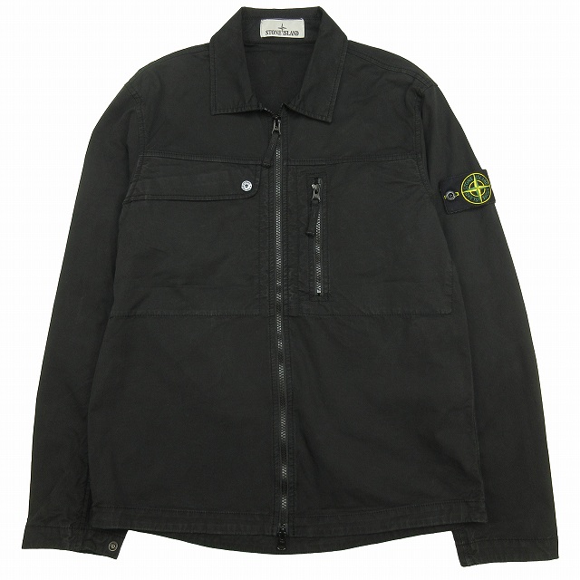 24SS ストーンアイランド STONE ISLAND Cotton Twill Stretch-TC Zip Shirt Jacket コットンツイル ストレッチ ジップ シャツ を買い取りさせて頂きました♪