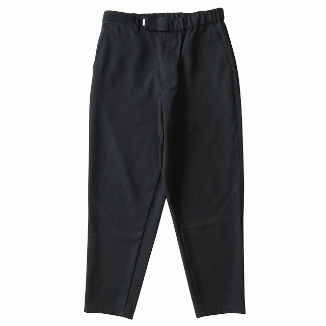 美品 23SS グラフペーパー Graphpaper "Scale Off Wool Slim Chef Pants" ウールギャバジン スリム シェフ パンツ イージー ベルクロ GM231-40171B サイズF 黒 ブラック メンズ 買い取りさせて頂きました♪