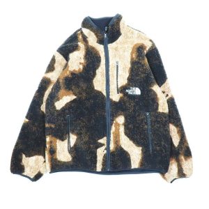 極美品 21AW シュプリーム SUPREME ×The North Face Bleached Denim Print Fleece Jacket "Black" を買い取りさせて頂きました♪