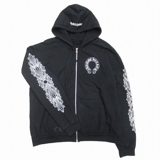 クロムハーツ CHROME HEARTS Horseshoe Floral Zip Up Hoodie フーディー スウェット パーカー を買い取りさせて頂きました♪