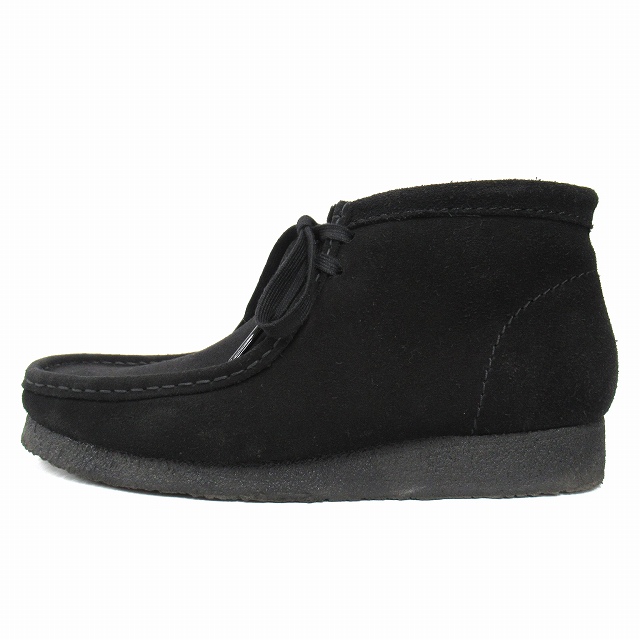 美品 23AW クラークス clarks "Wallabee Boot" ワラビー ブーツ シューズ 革靴 スエードレザー 26155517 サイズUK8 26cm 黒 ブラック メンズ 買い取りさせて頂きました♪ リモード福山