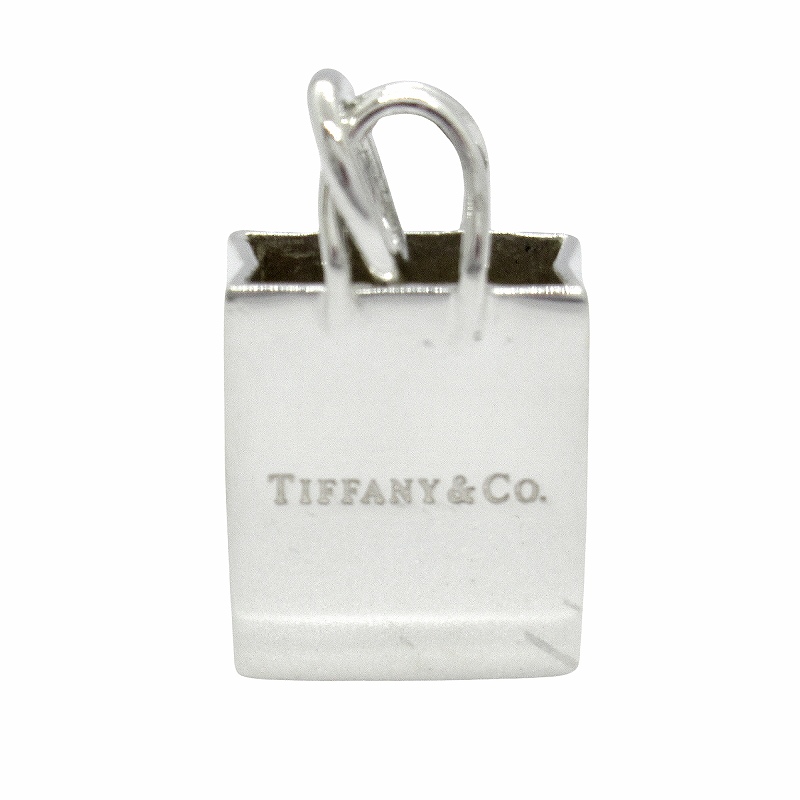 新品仕上げ済 新同 極美品 ティファニー TIFFANY &amp; CO. ショッピング バッグ ロゴ ペンダントトップ ネックレス トップ チャーム SV925 スターリング シルバー アクセサリー ジュエリー 買い取りさせて頂きました♪ リモード福山