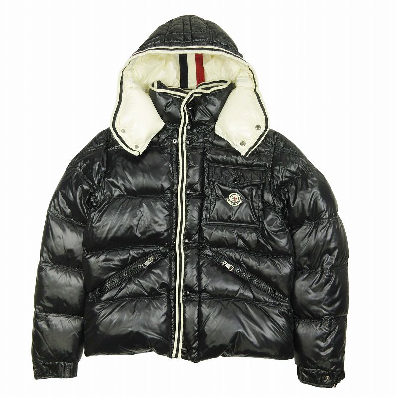 美品 モンクレール MONCLER BRANSON ブランソン ダウン ジャケット ブルゾン アウター コート フーデッド シャイニーナイロン ロゴワッペン トリコロール 41338/50/68950 を買い取りさせて頂きました♪