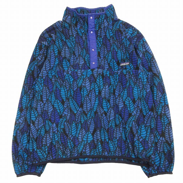 90s vintage パタゴニア Patagonia USA製 リーフ柄 総柄 スナップT フリース プルオーバー を買い取りさせて頂きました♪