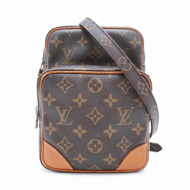 87年製 vintage ルイヴィトン LOUIS VUITTON モノグラム アマゾン ショルダーバッグ クロスボディ ポシェット 斜め掛け カバン 鞄 茶 ブラウン M45236 1980年代 80s ヴィンテージ オールド 廃盤モデル を買い取りさせて頂きました♪