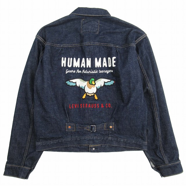 美品 22ss ヒューマンメイド × リーバイス HUMAN MADE × LEVI'S 506 TRUCKER JACKET トラッカージャケット カモ ステッチ ワンウォッシュデニム 15oz Gジャン カバーオール を買い取りさせて頂きました♪