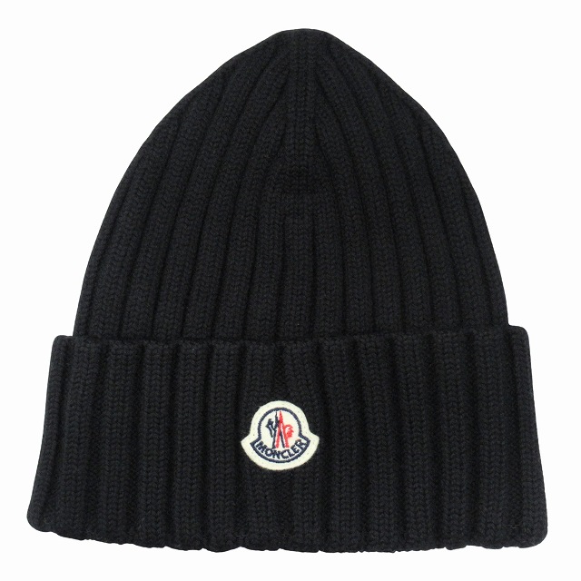 美品 モンクレール MONCLER "BERRETTO TRICOT" リブ ニット帽 ビーニー 帽子 ロゴ ワンポイント F20939Z70800 メンズ レディース ユニセックス 買い取りさせて頂きました♪ リモード福山