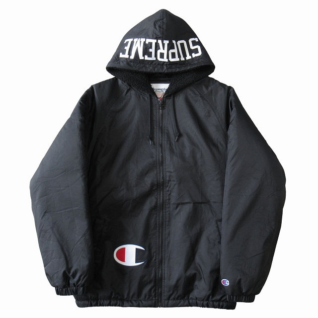 美品 17AW シュプリーム SUPREME × チャンピオン CHAMPION "Sherpa Lined Hooded Jacket" シェルパ ラインド フーデッド ジャケット 買い取りさせて頂きました♪ リモード福山