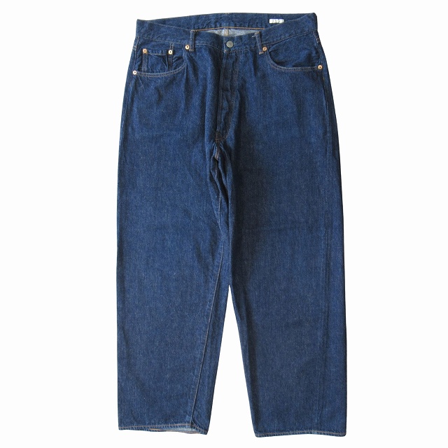 美品 22SS コモリ COMOLI "DENIM 5POCKET PANTS" デニム 5ポケット パンツ ワイド ボタンフライ V01-03008 サイズ3 インディゴブルー メンズ 買い取りさせて頂きました♪ リモード福山