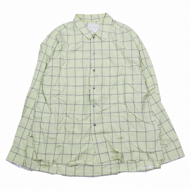 24SS アンセルム ANCELLM RAYON CHECK CRASH LS SHIRT レーヨンチェッククラッシュロングスリーブシャツ を買い取りさせて頂きました♪