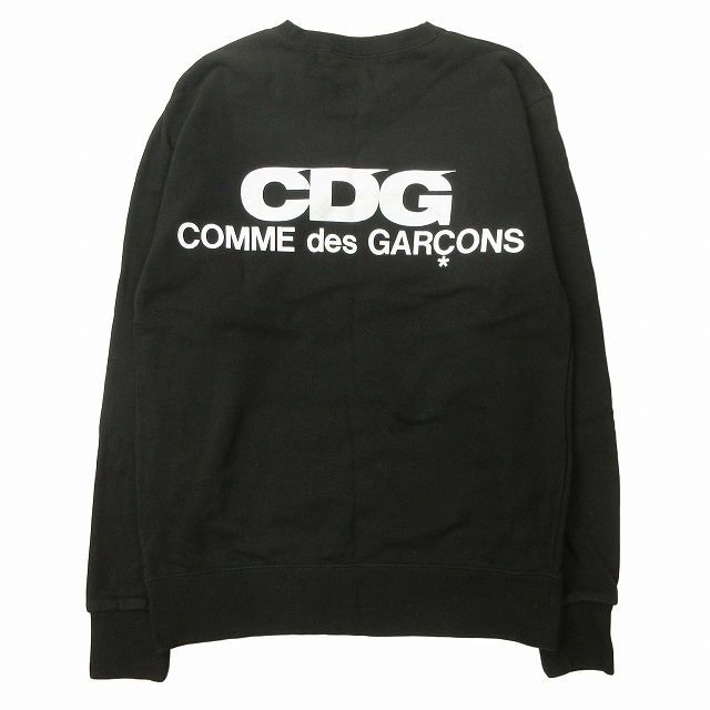 美品 2018年製 コムデギャルソン COMME des GARCONS CDG BACK LOGO SWEATSHIRT バックロゴ プリント スウェットシャツ を買い取りさせて頂きました♪