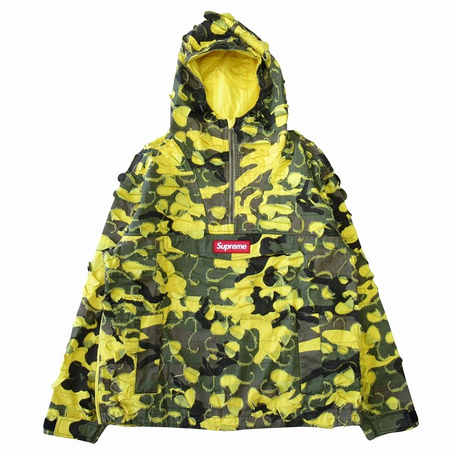 22AW シュプリーム SUPREME × グリフィン GRIFFIN "Anorak" アノラック パーカー ジャケット ブルゾン ハーフジップ プルオーバー ボックスロゴ カモフラ 迷彩 サイズM イエローカモ メンズ 買い取りさせて頂きました♪ リモード福山