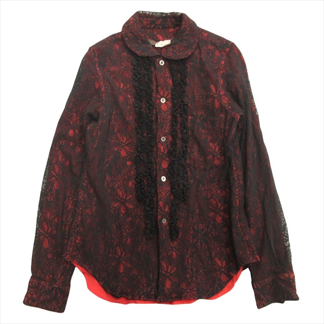 美品 13aw コムデギャルソン COMME des GARCONS フラワーネット レイヤード シャツ XS 買い取りさせて頂きました♪ リモード福山