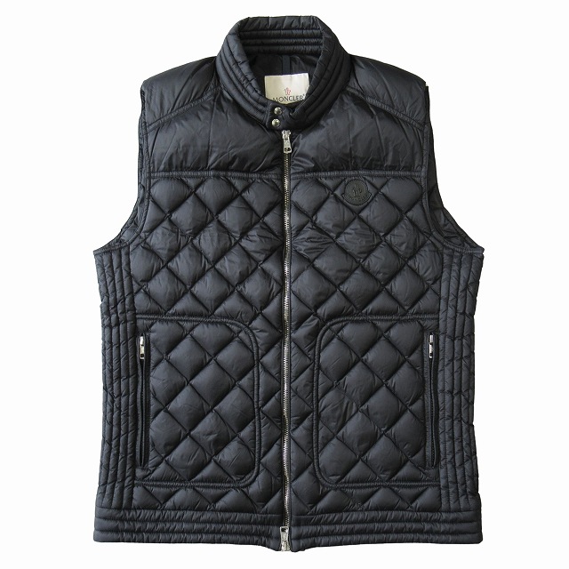 美品 17AW モンクレール MONCLER "ROD GILET" ダウン ベスト ジャケット ブルゾン ロゴ B20914339805 サイズ4 黒 ブラック メンズ 買い取りさせて頂きました♪ リモード福山