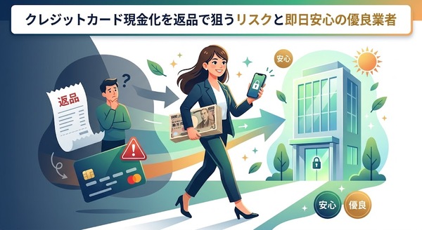 クレジットカード現金化を返品で狙うリスクと即日安心の優良業者